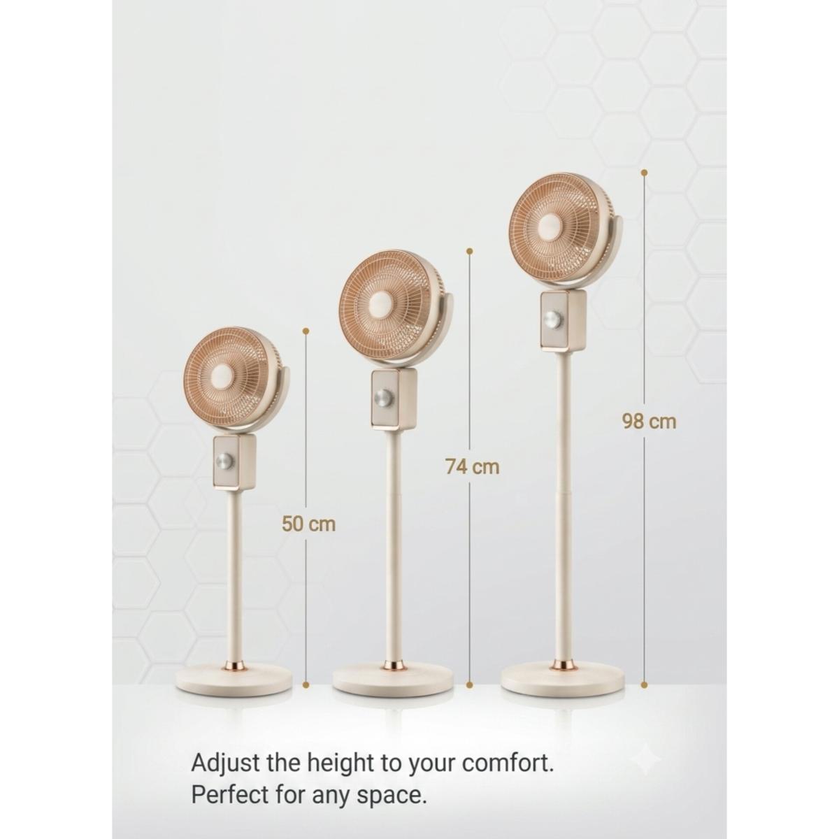 8-Inch Extendable Floor Fan
