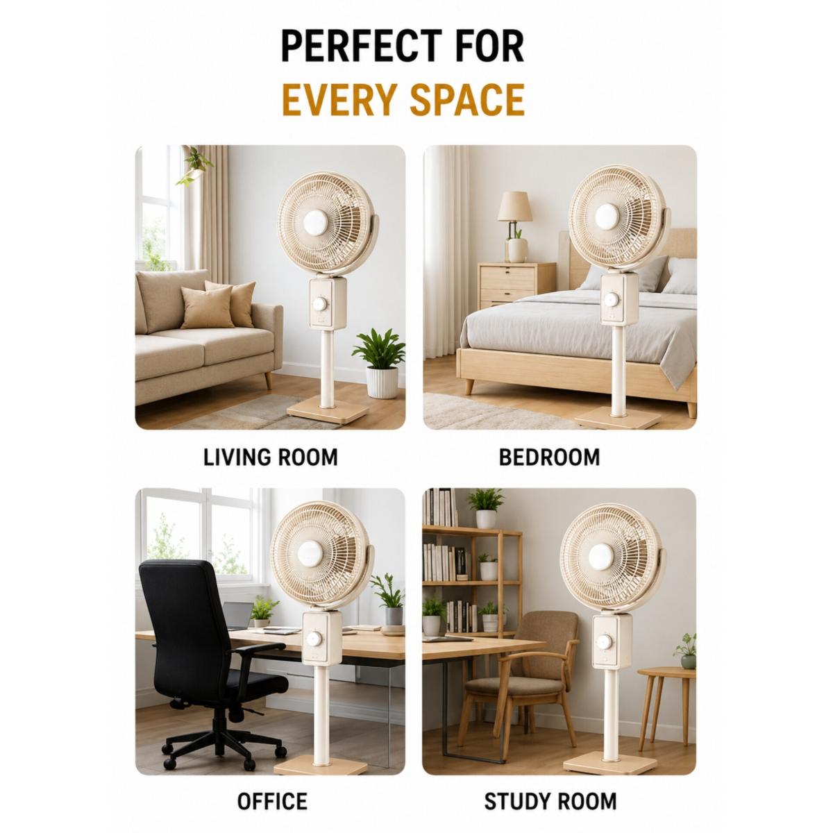 8-Inch Extendable Floor Fan