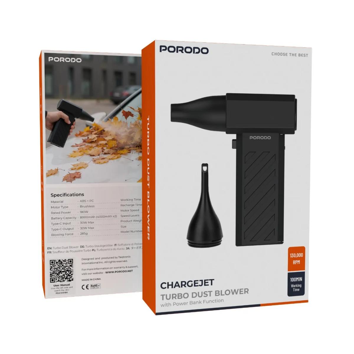 Porodo Chargejet Turbo dust blower