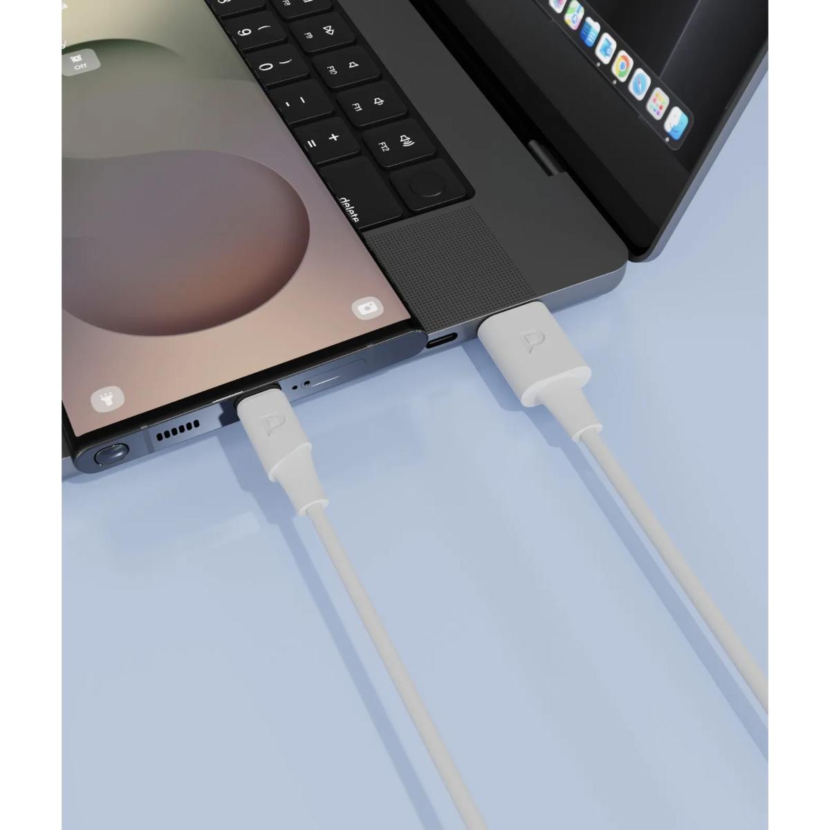 Powerology Power Sync Flex USB-A to USB-C Cable