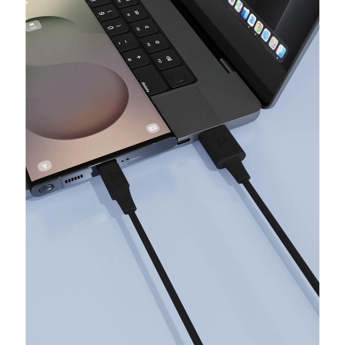 Powerology Power Sync Flex USB-A to USB-C Cable