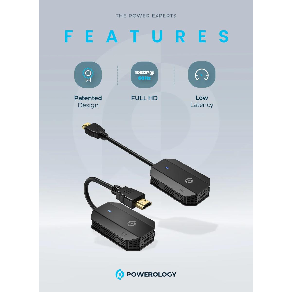 Powerology Wireless HDMI to HDMI Audio