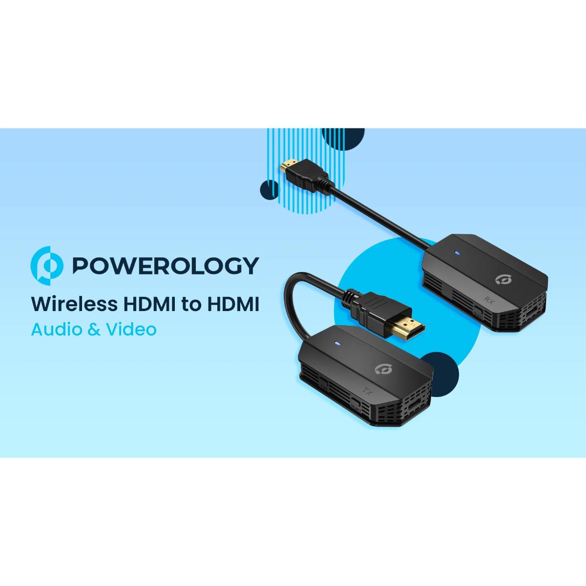 Powerology Wireless HDMI to HDMI Audio