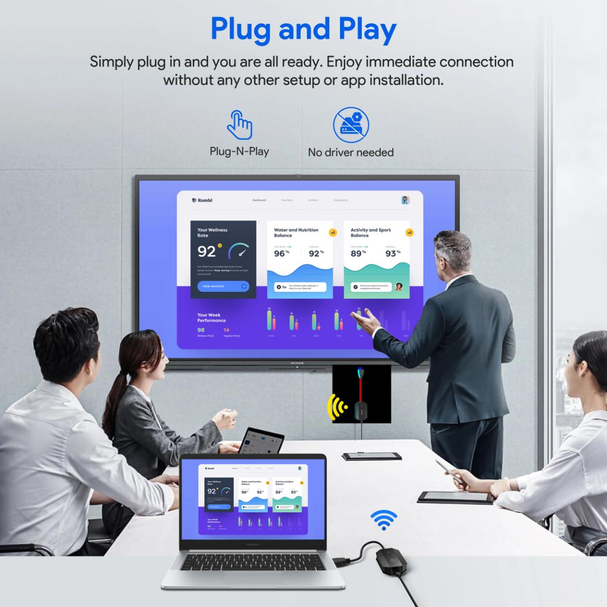 Powerology Wireless HDMI to HDMI Audio