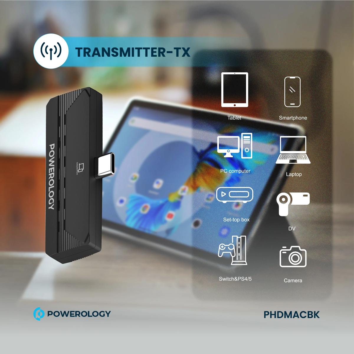 Powerology Wireless USB-C to HDMI Adapter