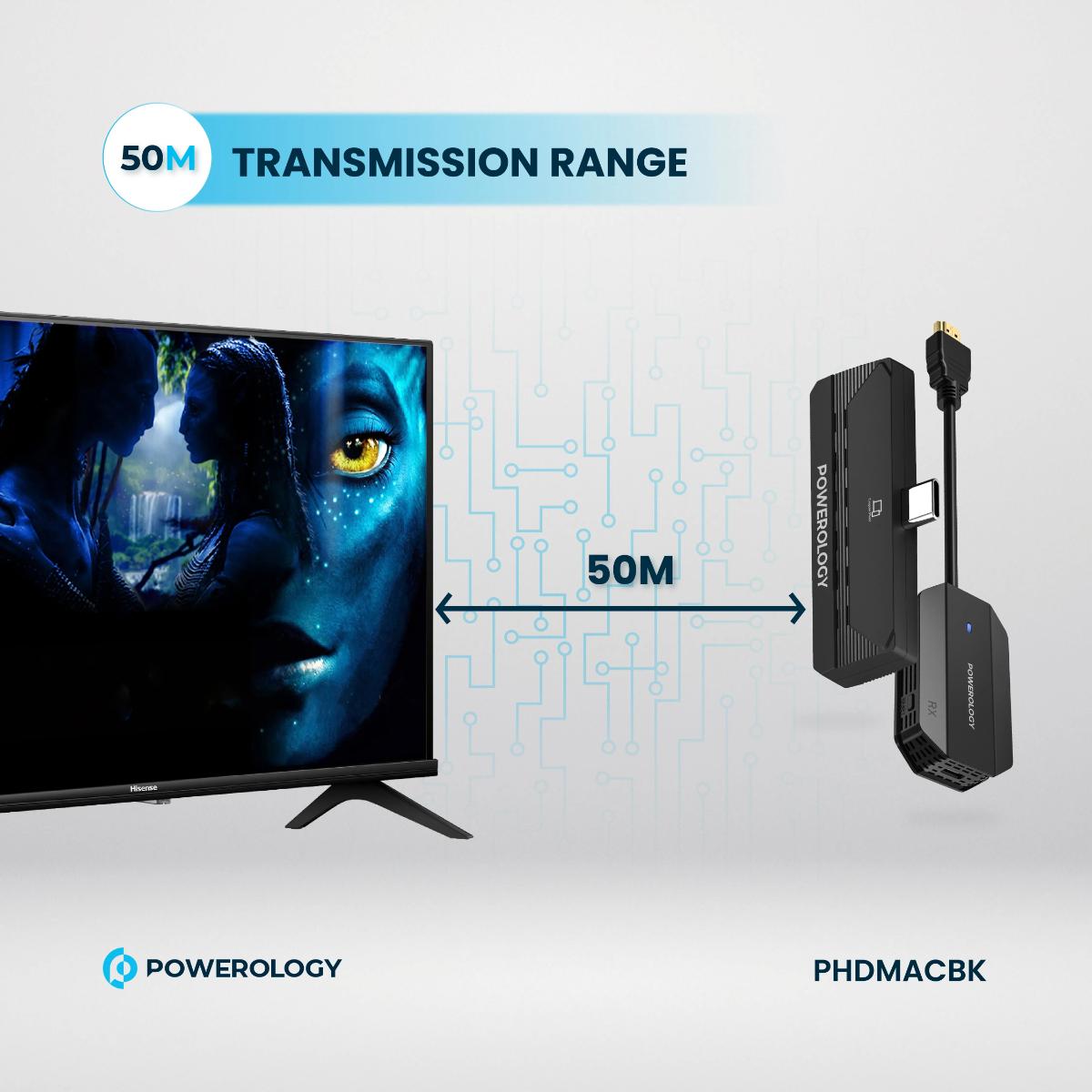 Powerology Wireless USB-C to HDMI Adapter