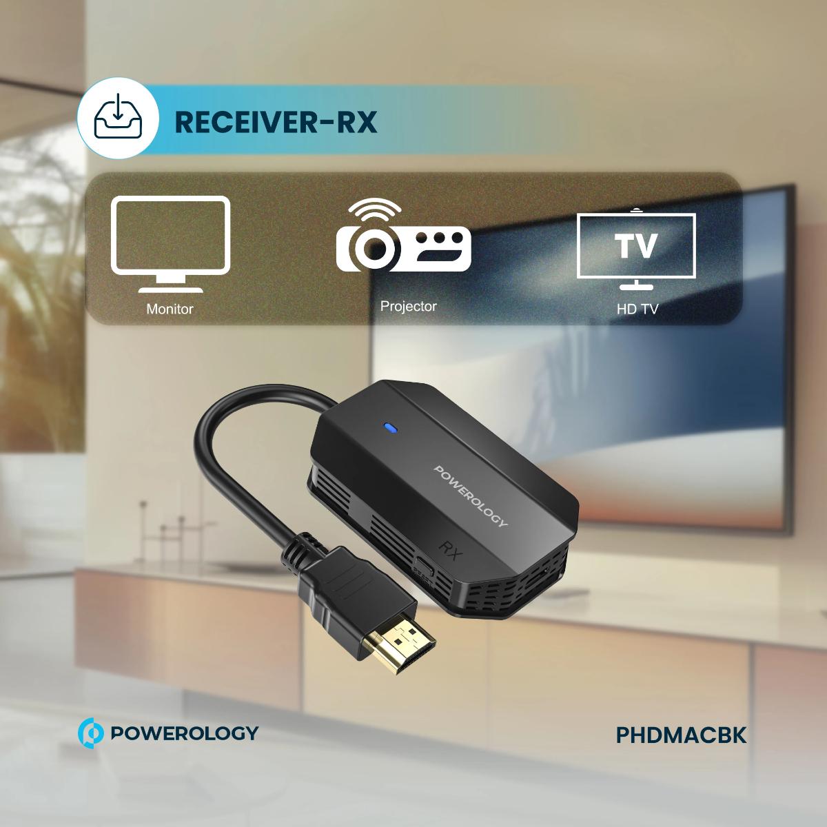 Powerology Wireless USB-C to HDMI Adapter