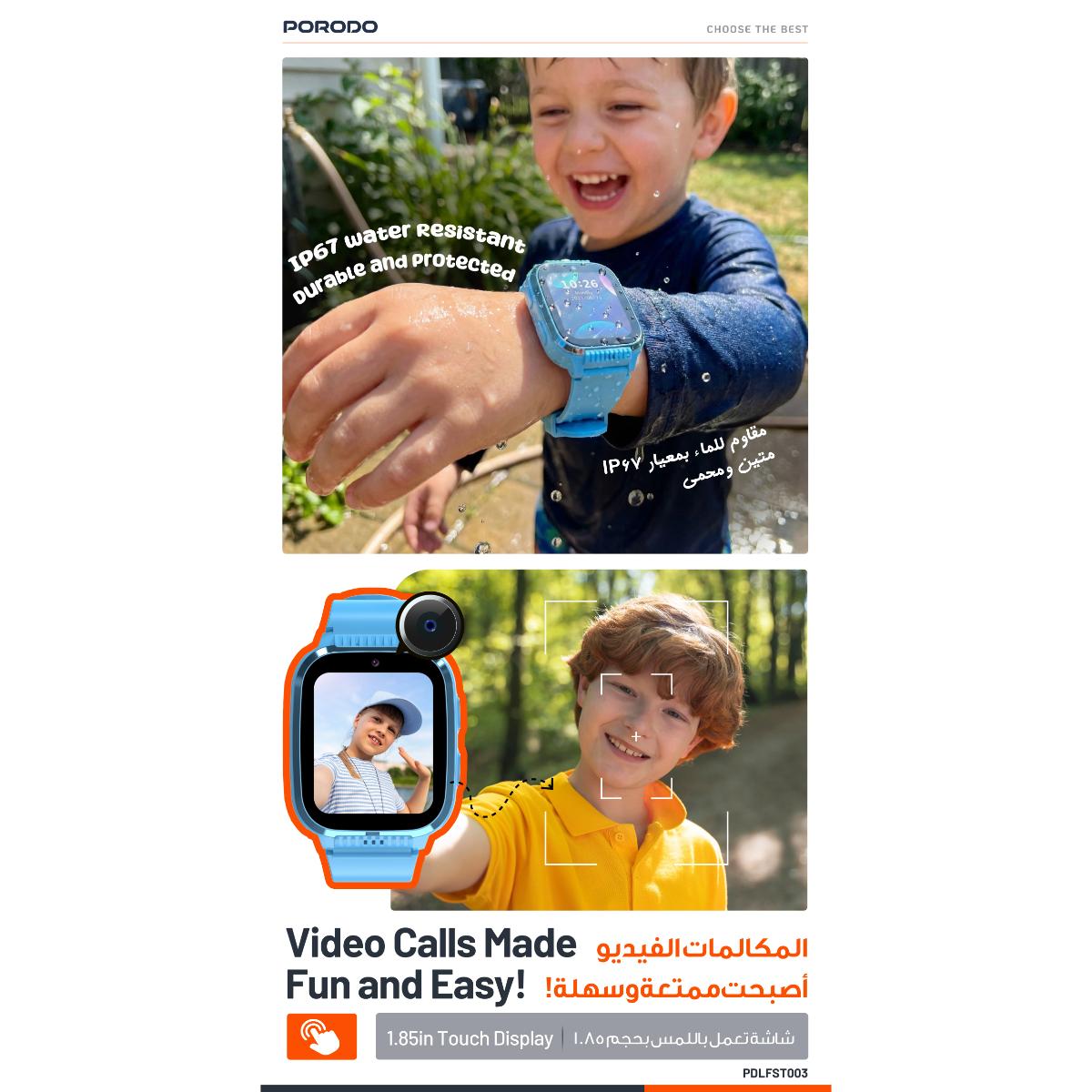 Porodo Kids 4G Smart Watch