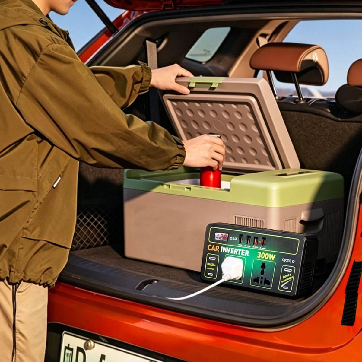 300W Car Power Inverter 12V DC to 220V AC