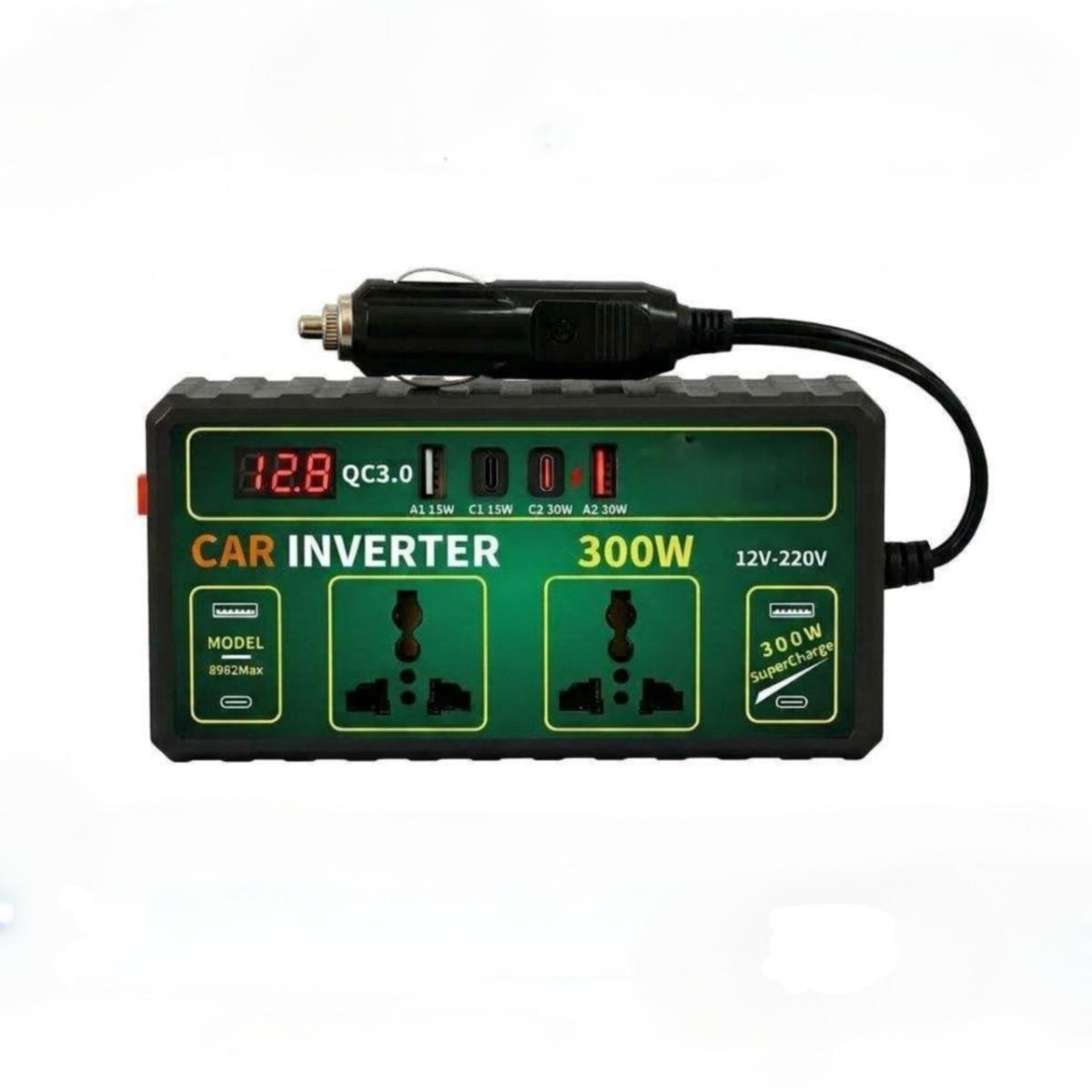 300W Car Power Inverter 12V DC to 220V AC