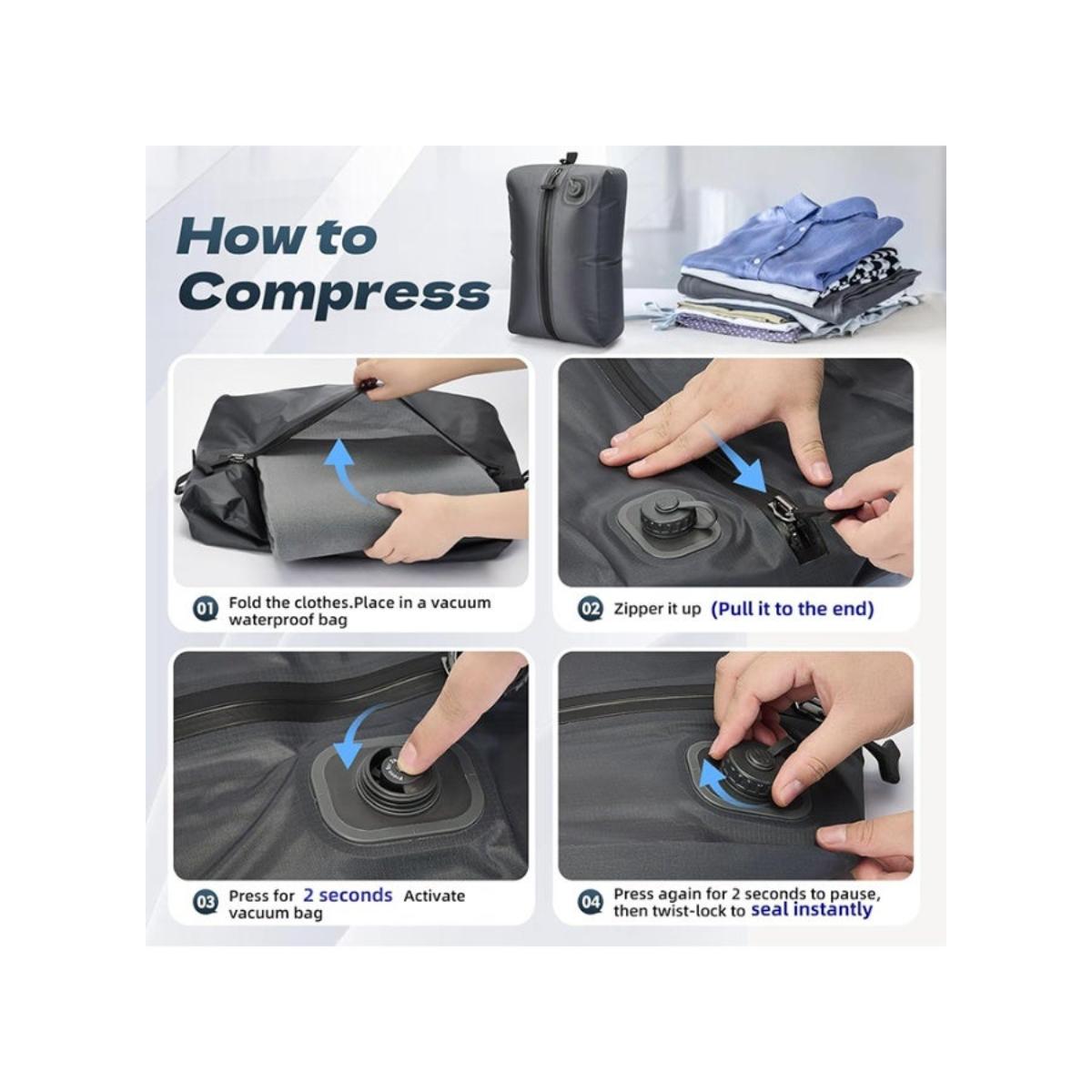 Automatic Vacuum Compression Storage Bag