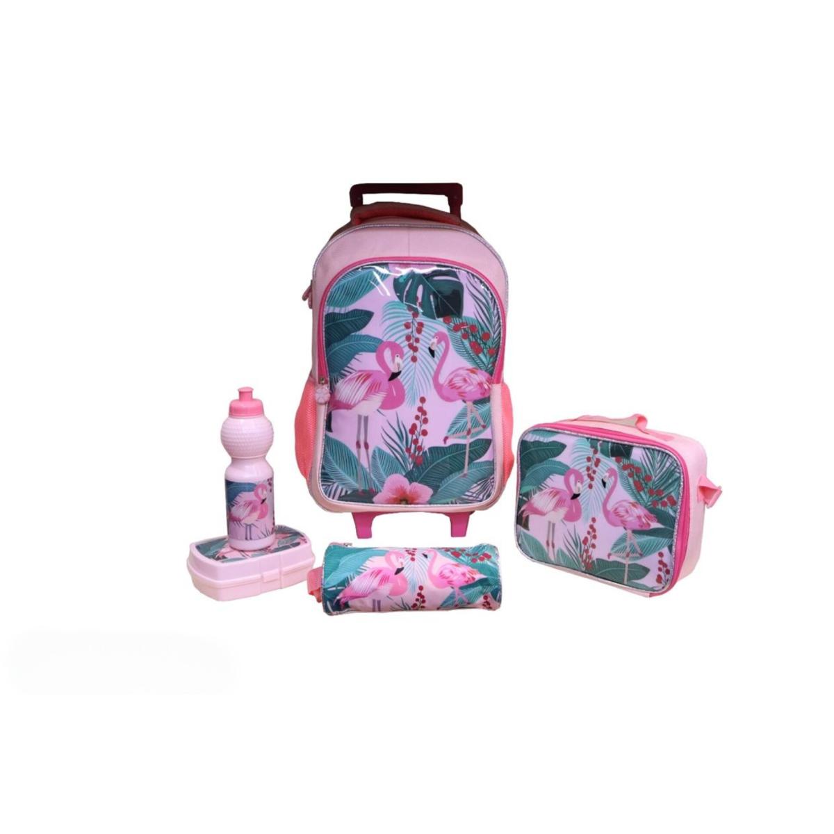 5-in-1 Kids School Rolling Backpack Set