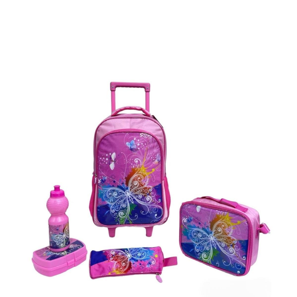 5-in-1 Kids School Rolling Backpack Set