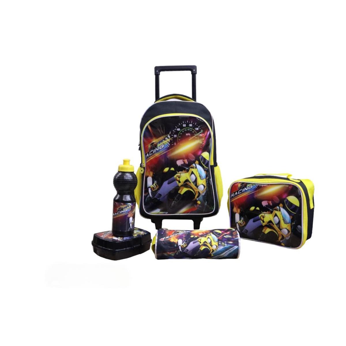 5-in-1 Kids School Rolling Backpack Set