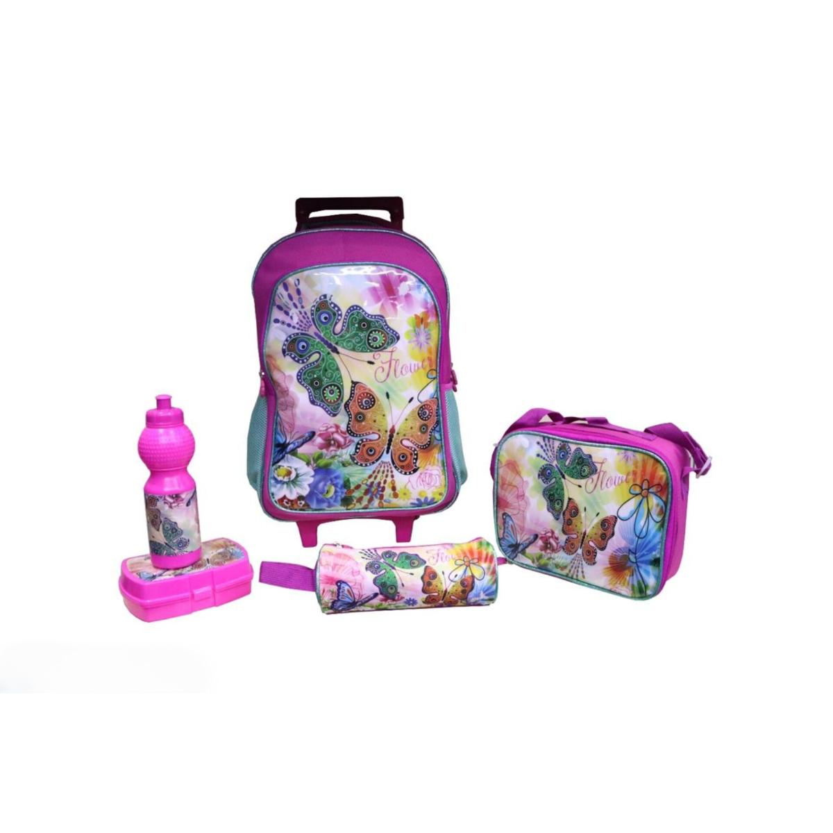5-in-1 Kids School Rolling Backpack Set