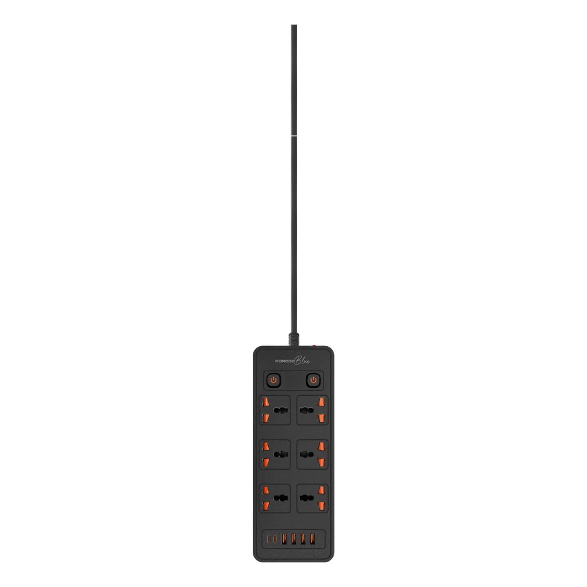 Porodo Blue 6 AC Power Strip