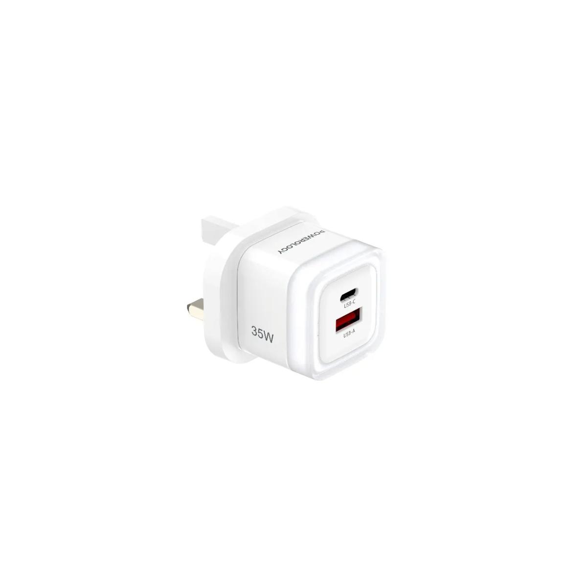 Powerology Dual-Port PD 35W Fast Charger