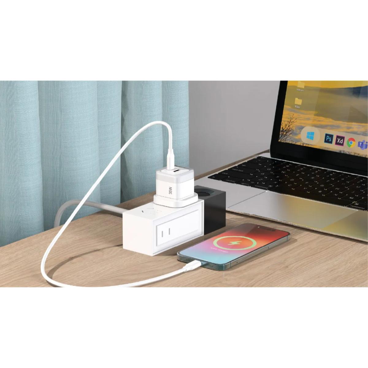 Powerology Dual-Port PD 35W Fast Charger
