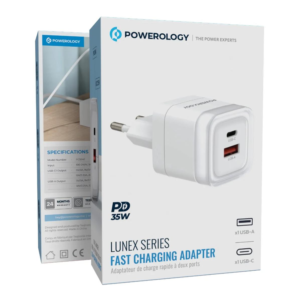 Powerology Lunex PD  Dual-Port Charger