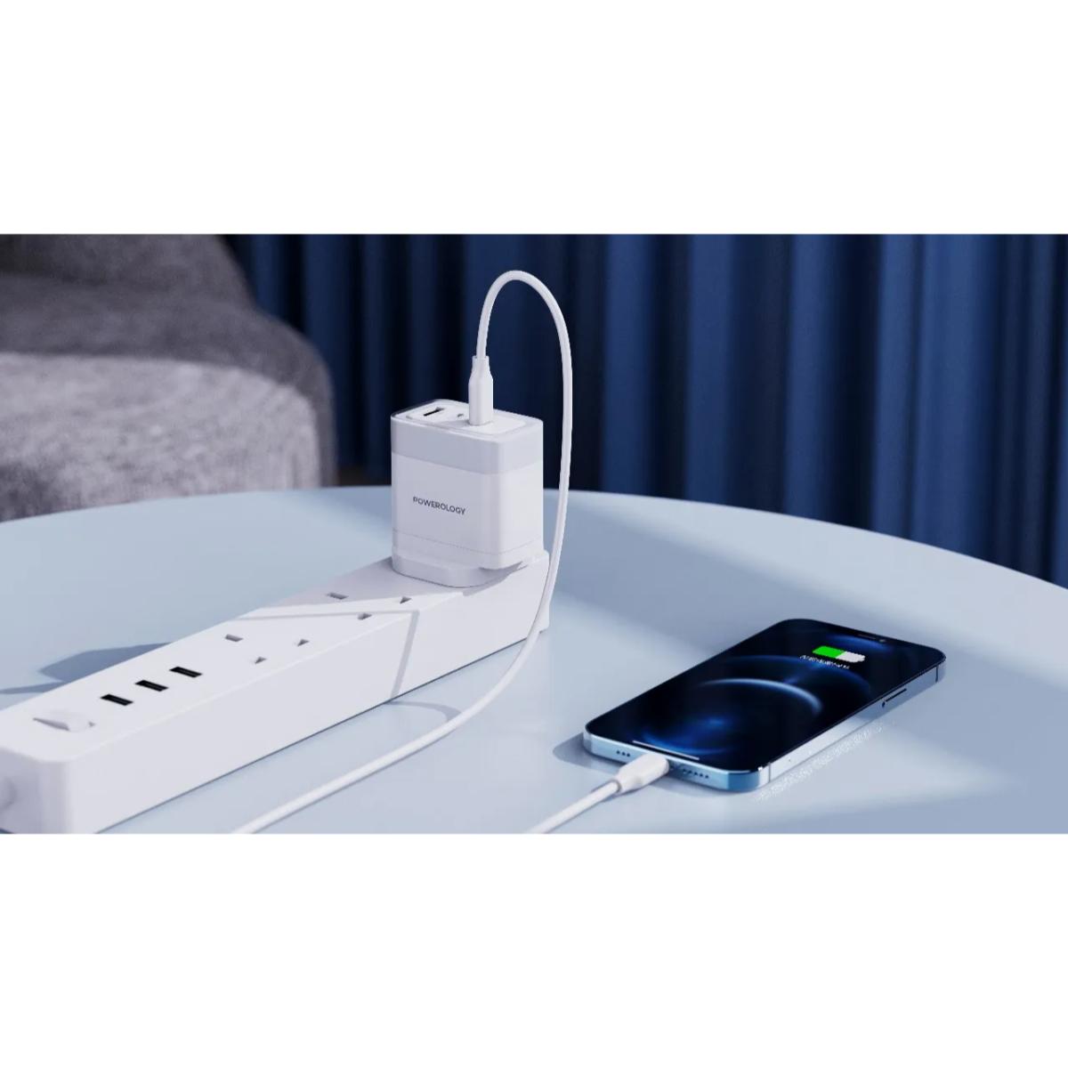 Powerology Lunex  PD Fast Charger UK 3-Pin
