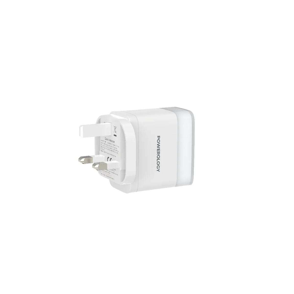 Powerology Lunex  PD Fast Charger UK 3-Pin