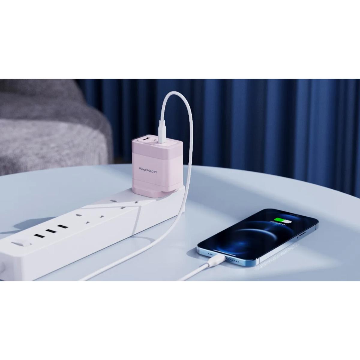 Powerology Lunex  PD Fast Charger UK 3-Pin