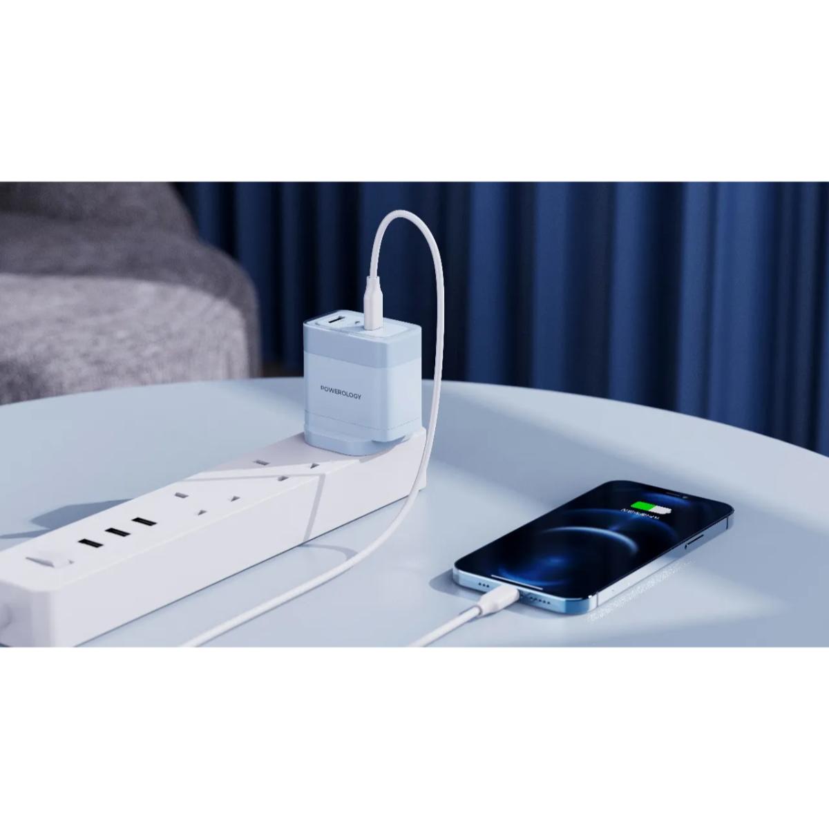 Powerology Lunex  PD Fast Charger UK 3-Pin