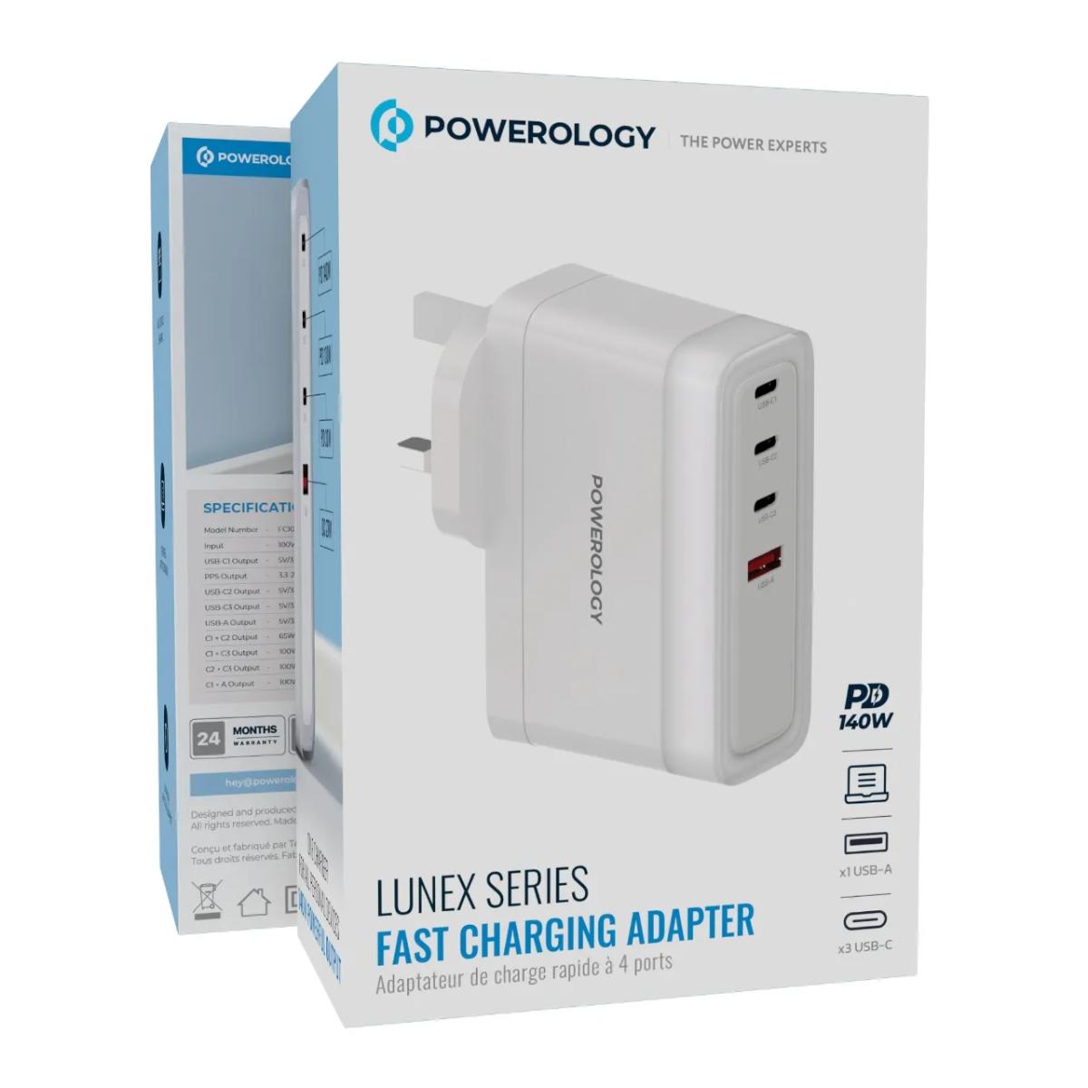 Powerology Lunex  PD GaN Fast Charger 4-Port