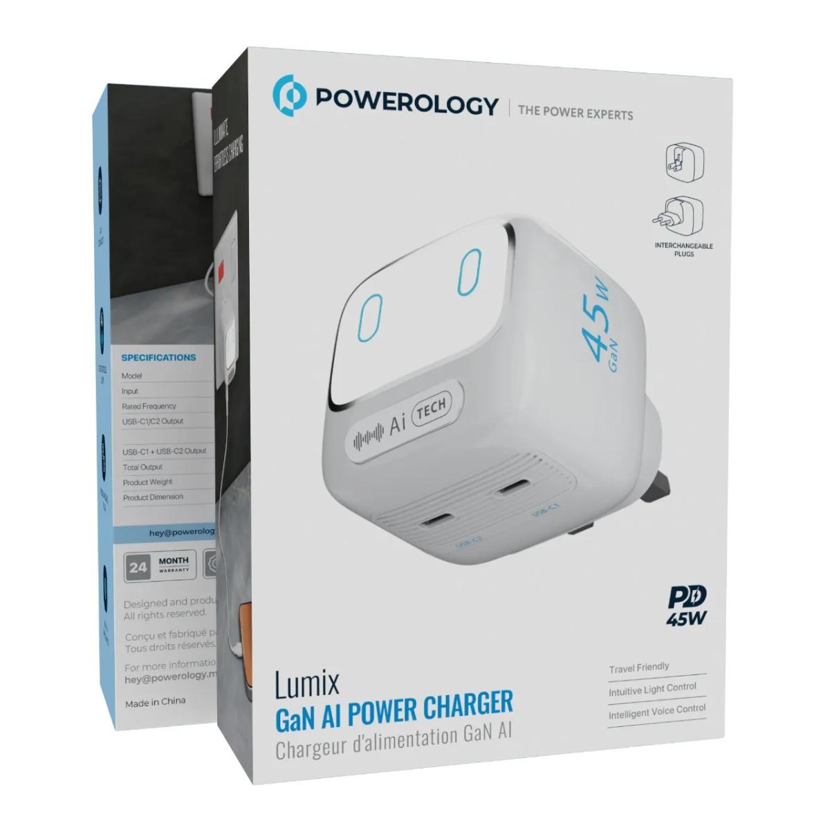 Powerology Lumix GaN AI Power Charger