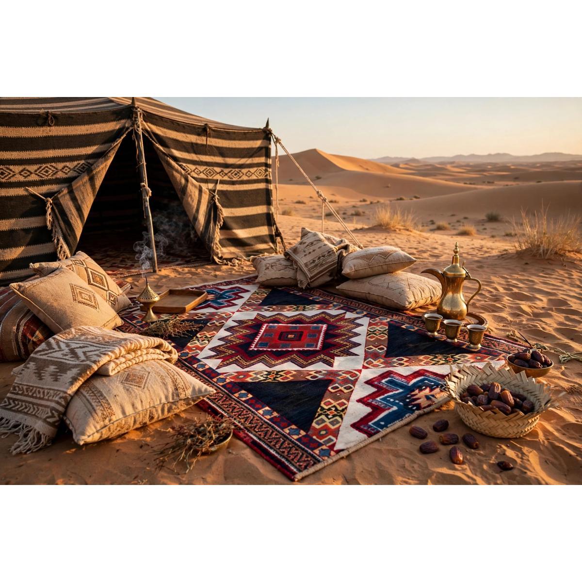 Tea Set Carpet for Camping