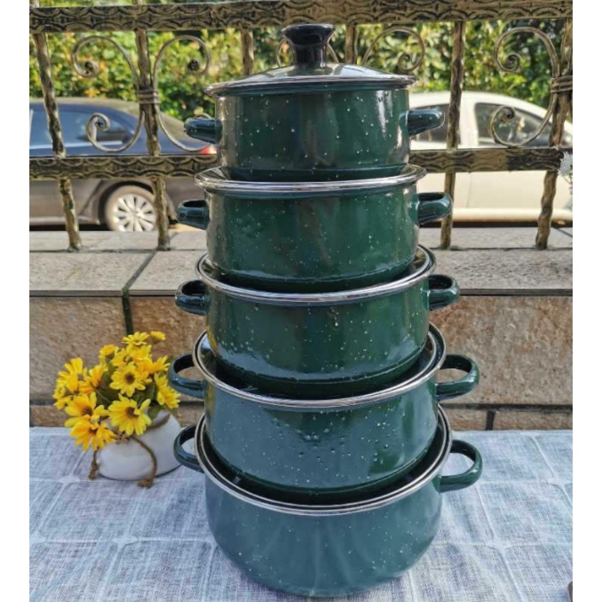 10 PCS Enamel Casserole Set