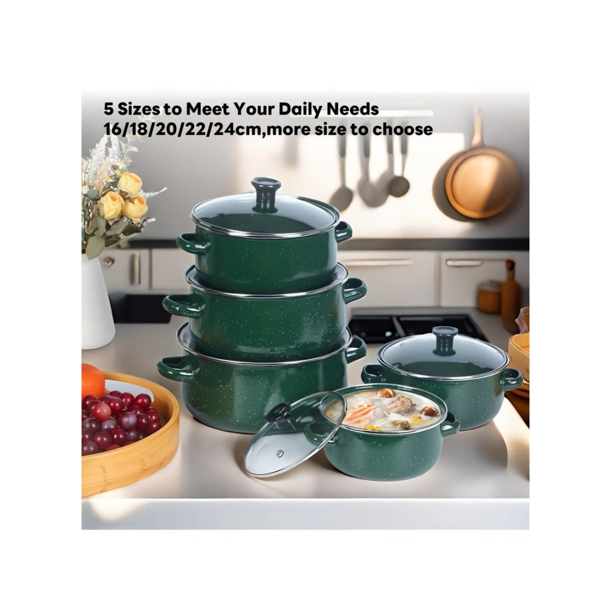 10 PCS Enamel Casserole Set