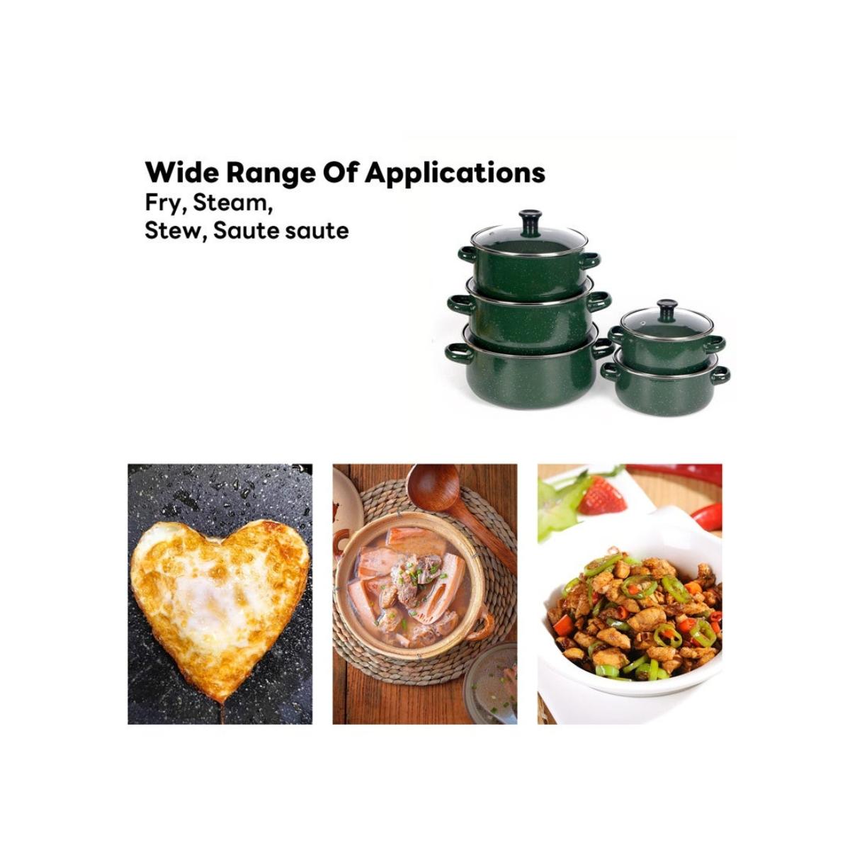 10 PCS Enamel Casserole Set