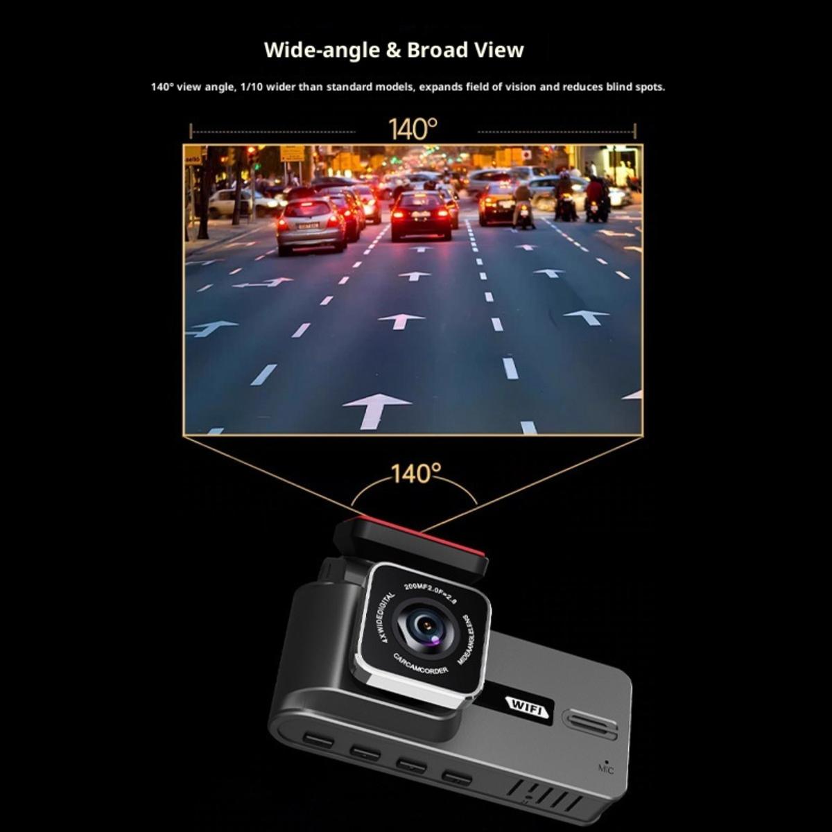 Dual 2K WiFi Dash Camera Front & Rear