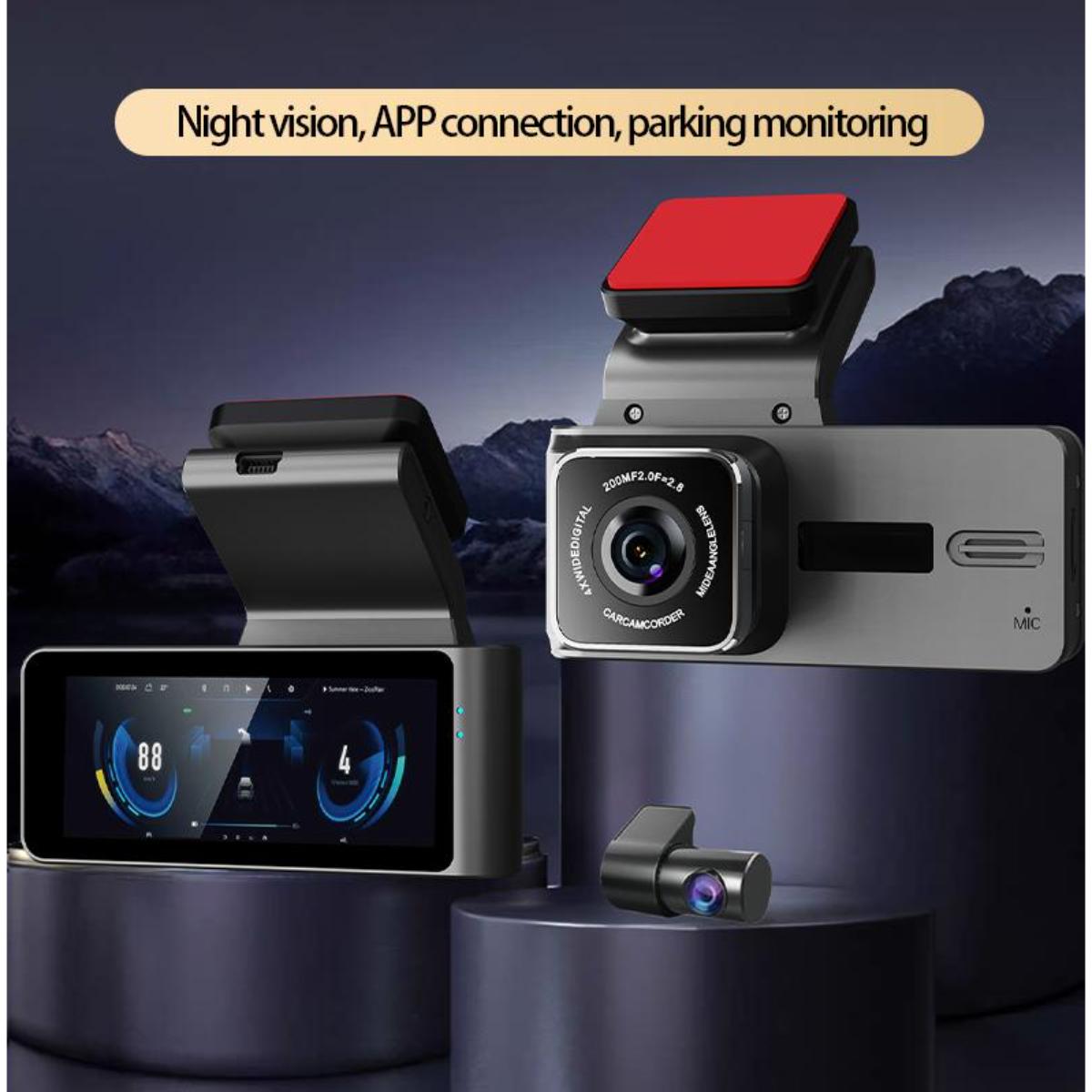 Dual 2K WiFi Dash Camera Front & Rear