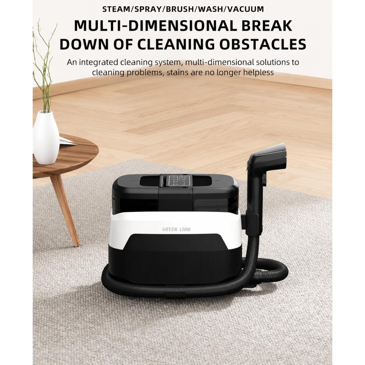 Portable Steam Carpet Cleaner 12kPa Dual Tank