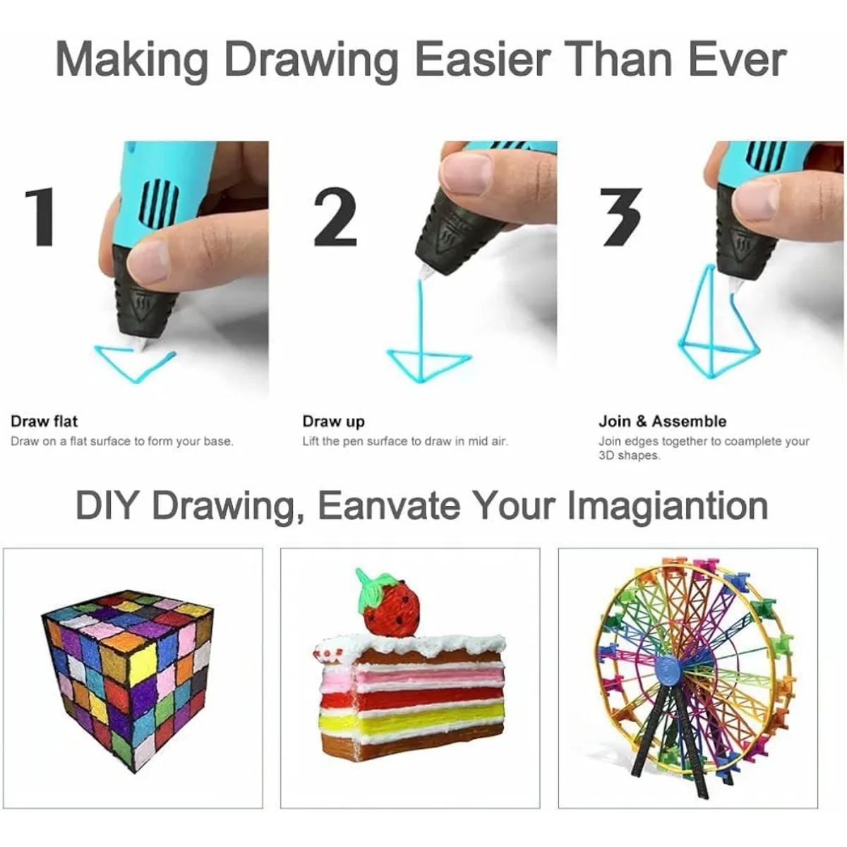 3D Printing Pen with LCD Display