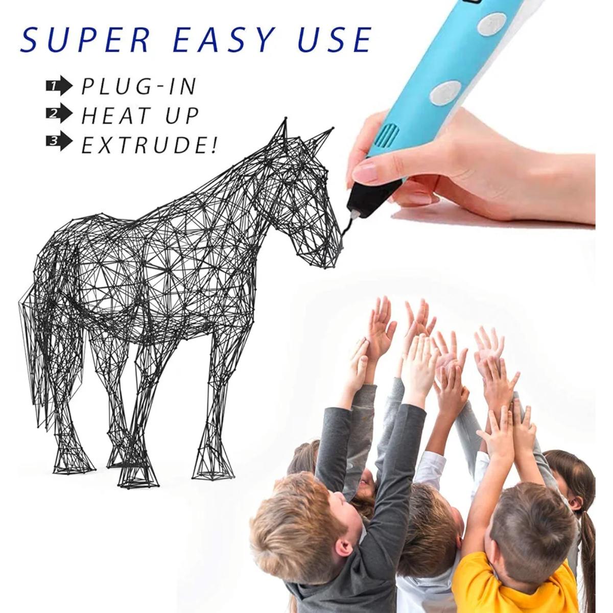 3D Printing Pen with LCD Display