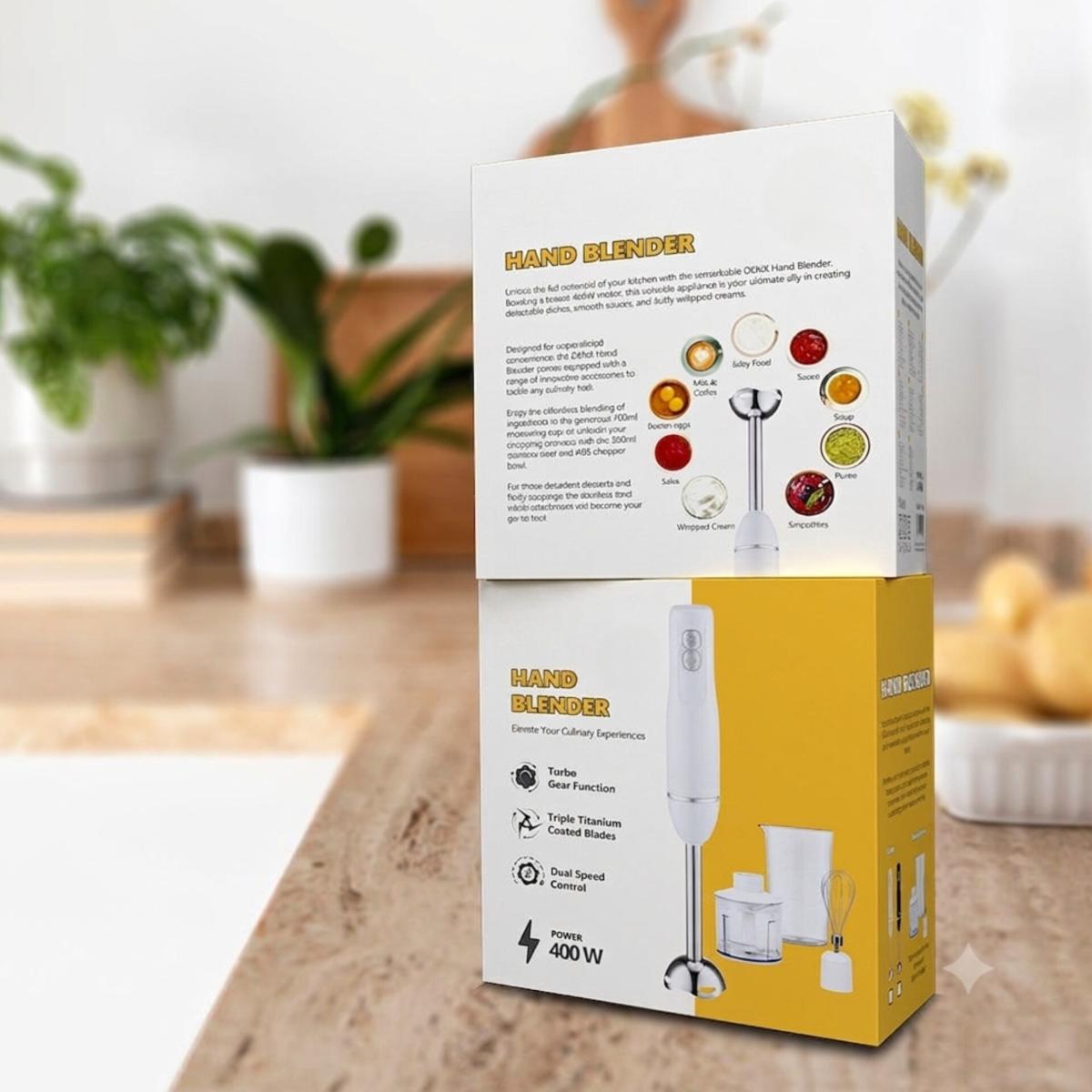 400W Hand Blender Set