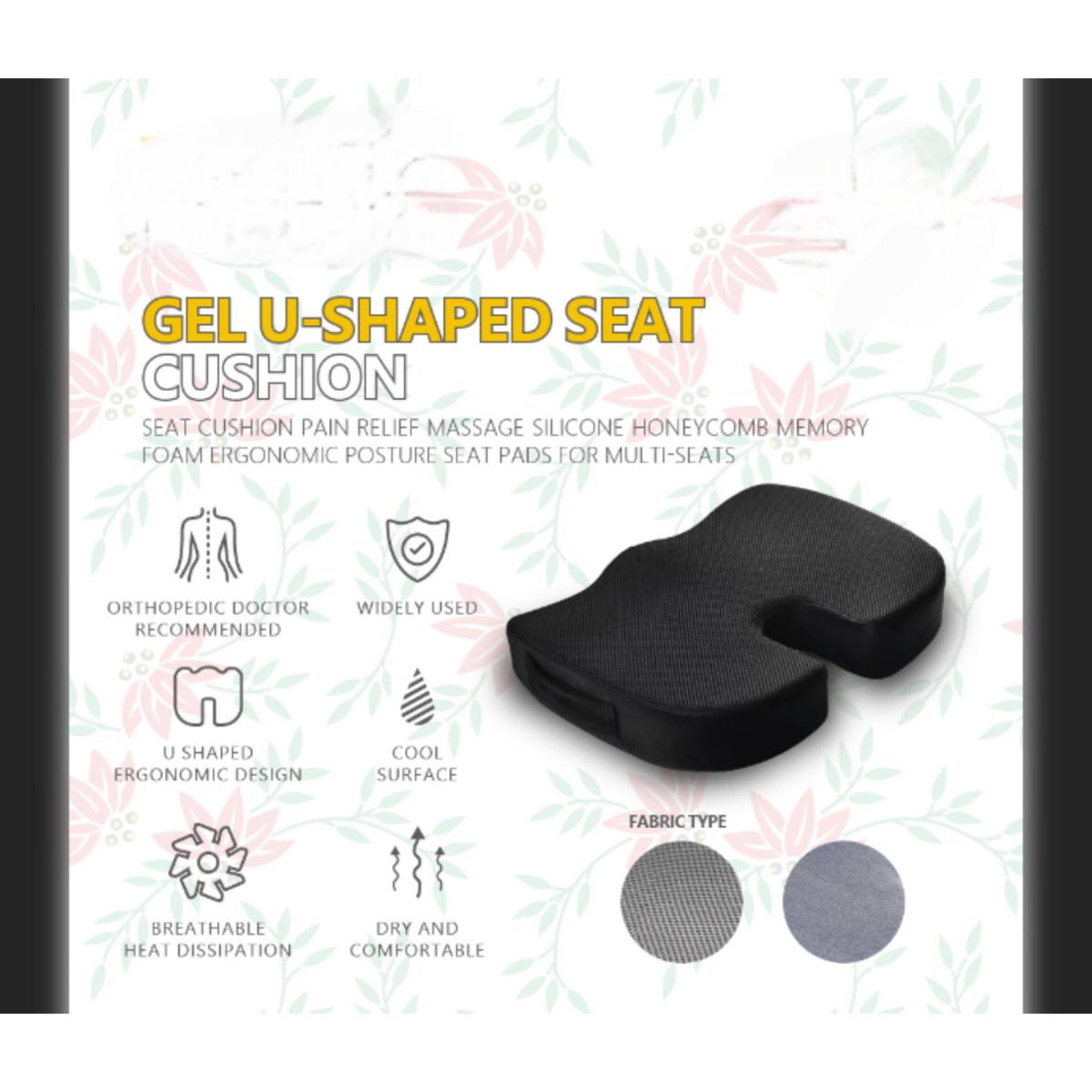 Gel U-Shaped Memory Foam Seat Cushion
