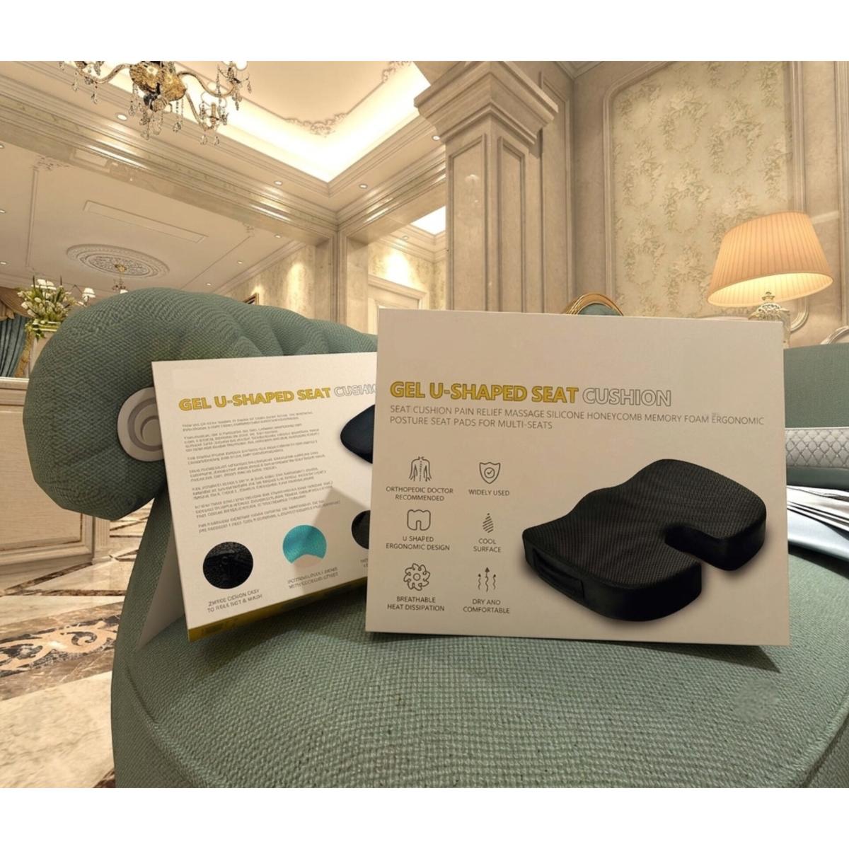 Gel U-Shaped Memory Foam Seat Cushion