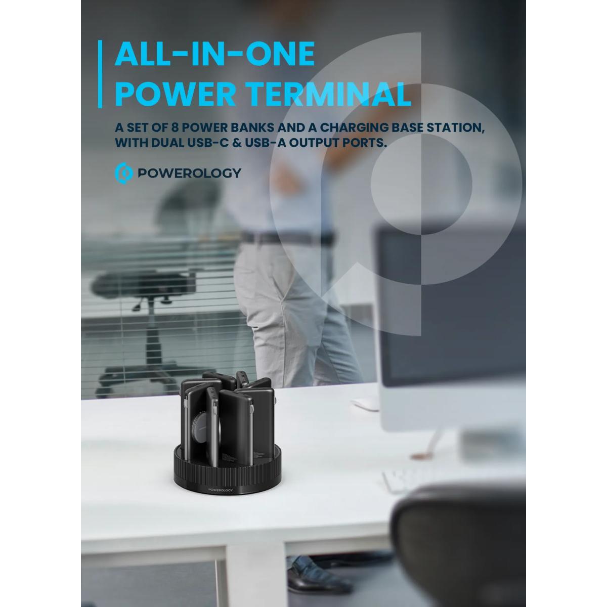 Powerology 8 x 10000mAh Power Bank Terminal