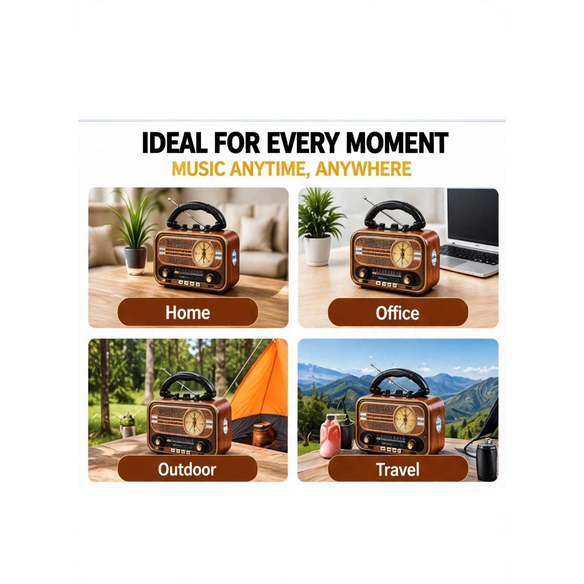 Retro Vintage Style FM Radio