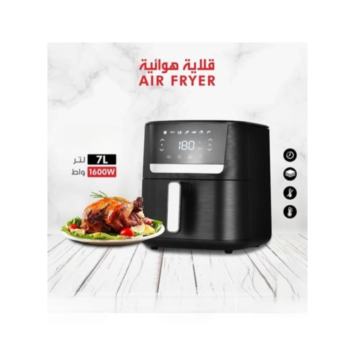 7L Air Fryer 1600W Digital Touch Oil-Free Cooker
