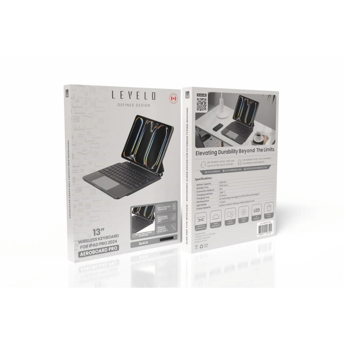 Wireless Keyboard Case with Touchpad for iPad Pro 13