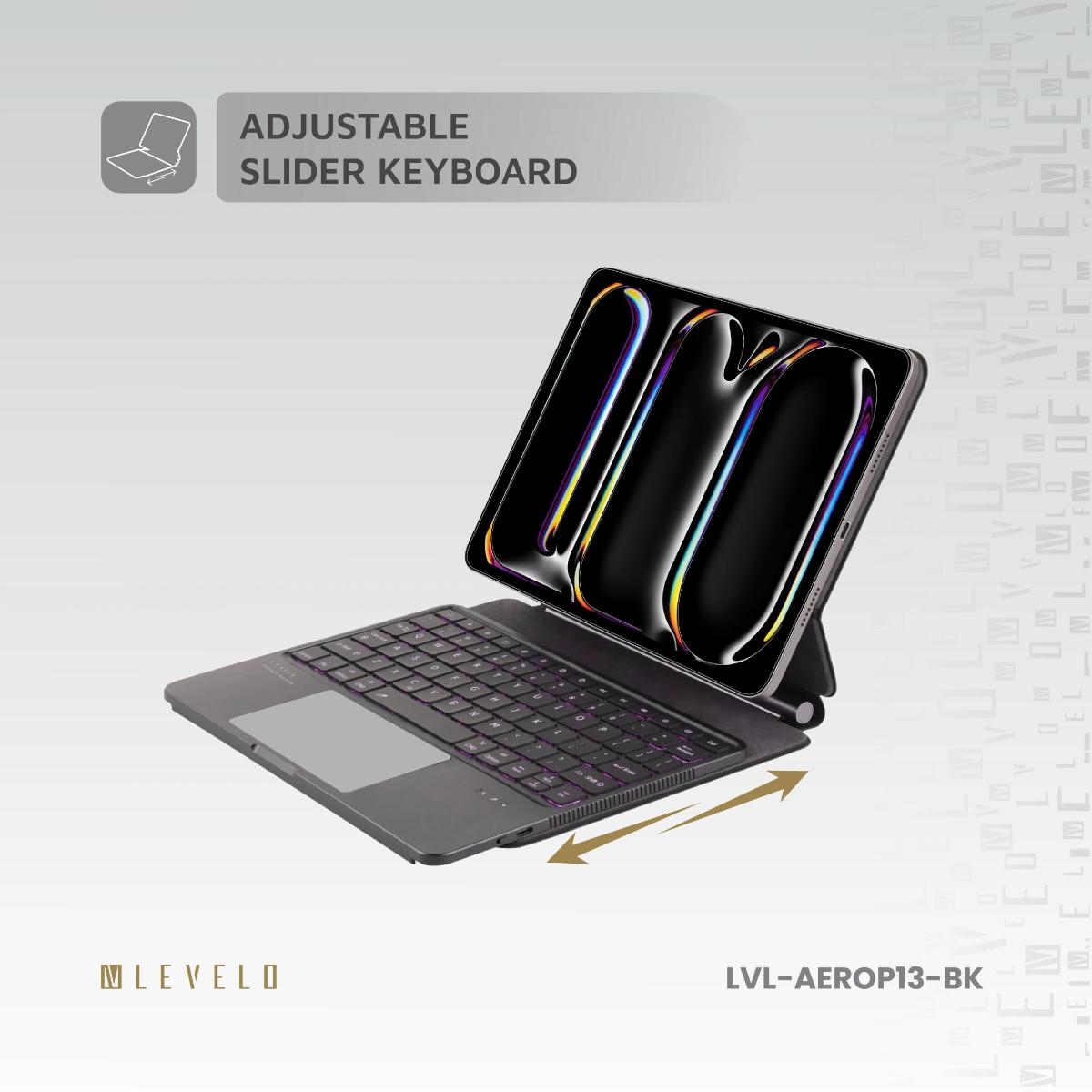 Wireless Keyboard Case with Touchpad for iPad Pro 13