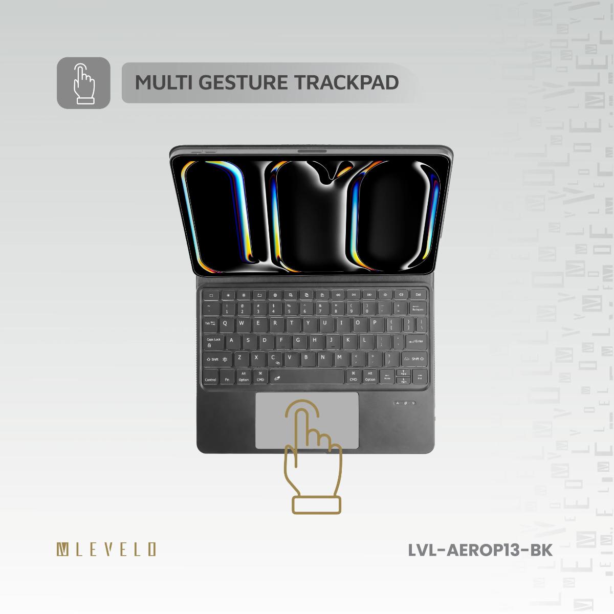 Wireless Keyboard Case with Touchpad for iPad Pro 13