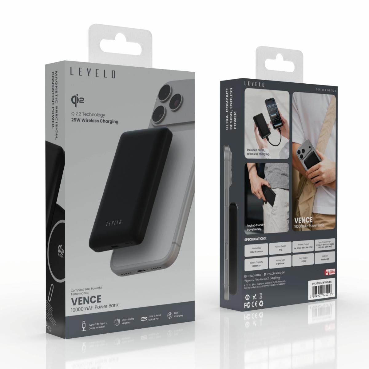 Levelo VENCE 10000mAh Power Bank