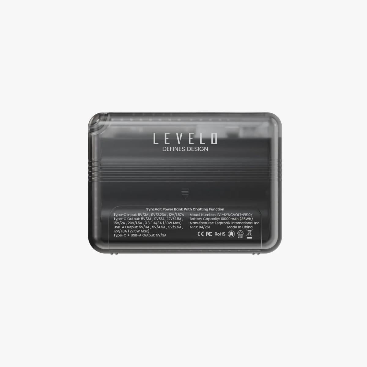 Levelo Syncvolt 10000mAh Chatting Power Bank