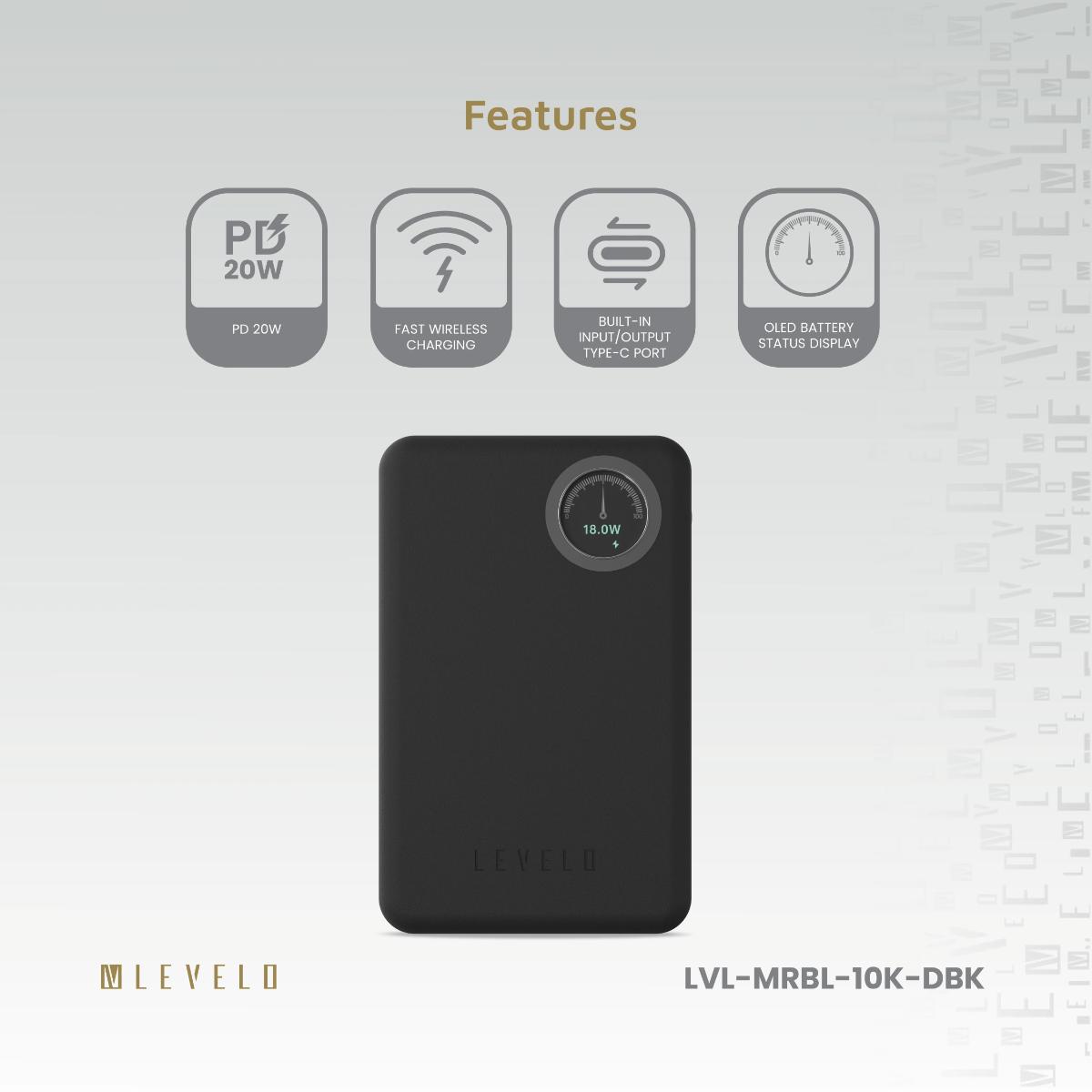 Levelo Marbella 10000mAh MagSafe Power Bank 20W